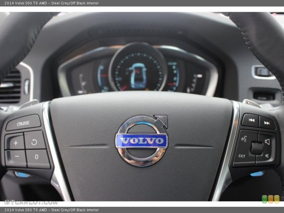 Steel Grey/Off Black Interior Steering Wheel for the 2014 Volvo S60 T6 AWD #86385989