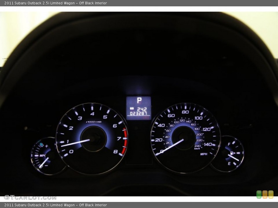 Off Black Interior Gauges for the 2011 Subaru Outback 2.5i Limited Wagon #86386023