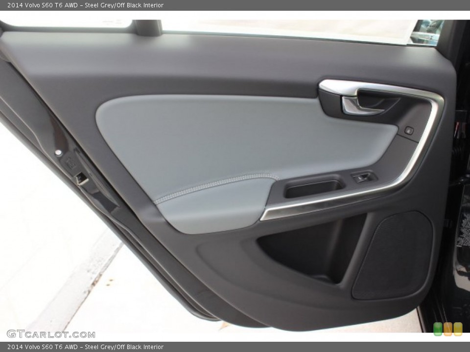 Steel Grey/Off Black Interior Door Panel for the 2014 Volvo S60 T6 AWD #86386053