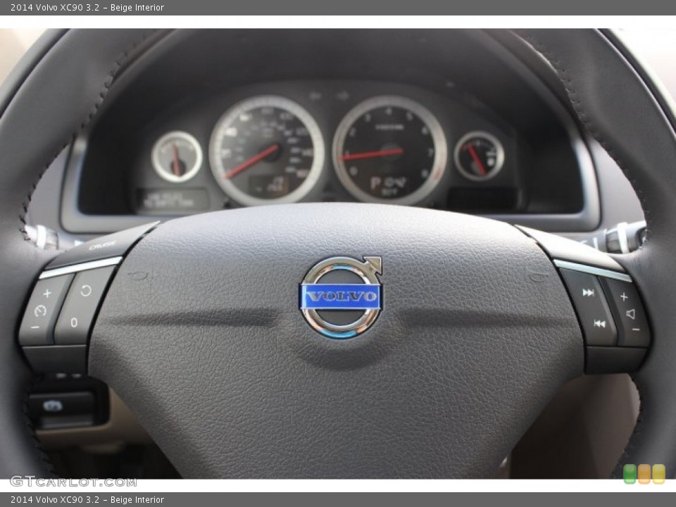 Beige Interior Steering Wheel for the 2014 Volvo XC90 3.2 #86386815