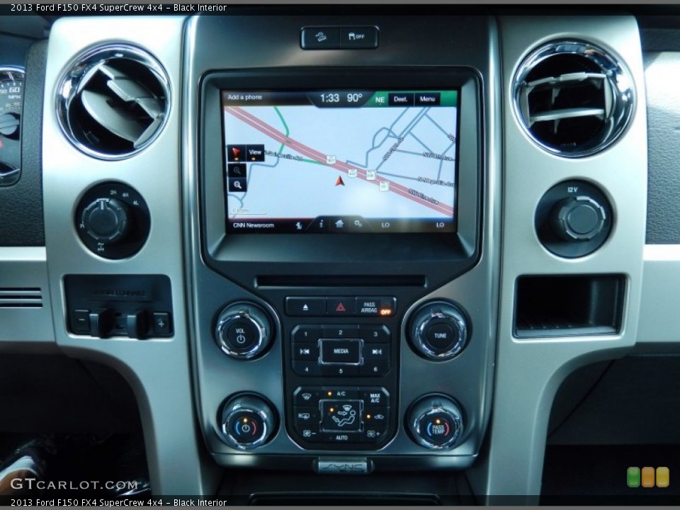 Black Interior Controls for the 2013 Ford F150 FX4 SuperCrew 4x4 #86387463