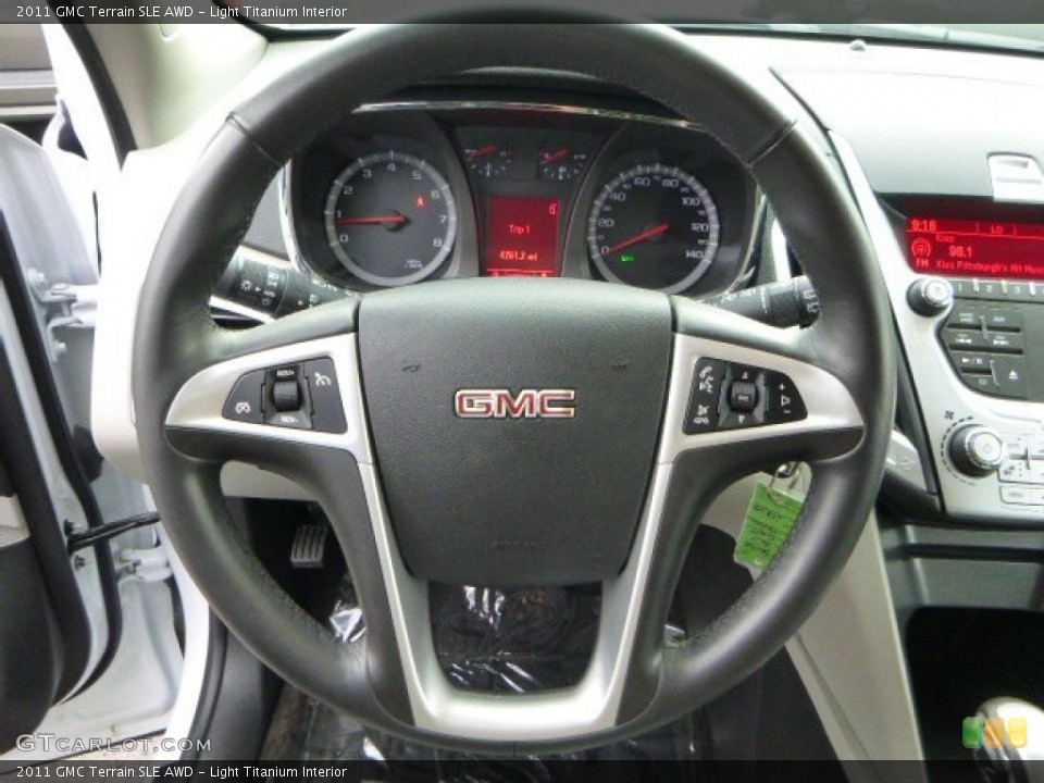 Light Titanium Interior Steering Wheel for the 2011 GMC Terrain SLE AWD #86389152