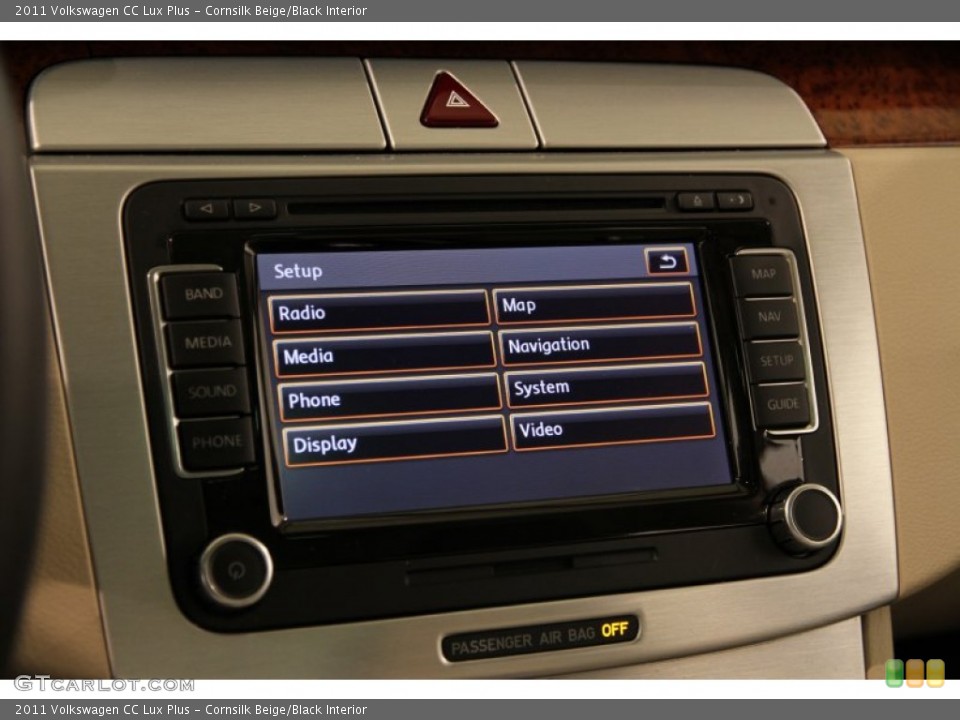 Cornsilk Beige/Black Interior Controls for the 2011 Volkswagen CC Lux Plus #86389623