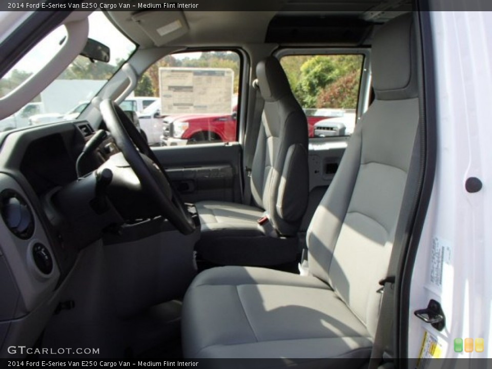 Medium Flint Interior Front Seat for the 2014 Ford E-Series Van E250 Cargo Van #86389629