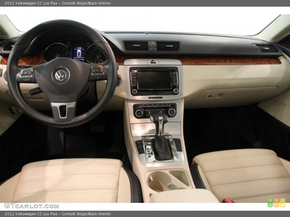 Cornsilk Beige/Black Interior Dashboard for the 2011 Volkswagen CC Lux Plus #86389771