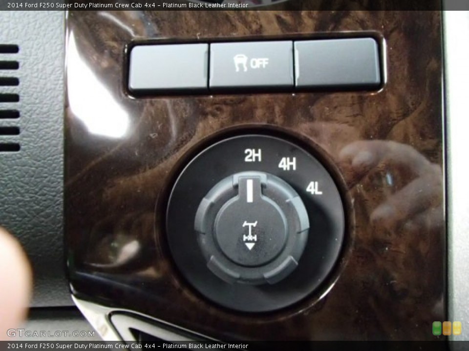 Platinum Black Leather Interior Controls for the 2014 Ford F250 Super Duty Platinum Crew Cab 4x4 #86390902