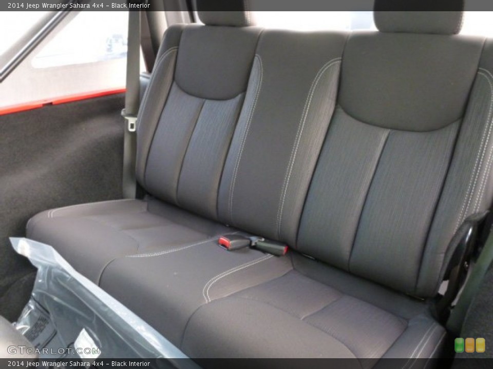 Black Interior Rear Seat for the 2014 Jeep Wrangler Sahara 4x4 #86391078