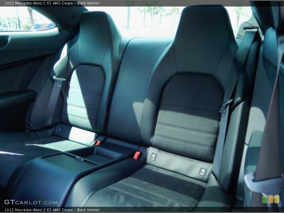 Black Interior Rear Seat for the 2013 Mercedes-Benz C 63 AMG Coupe #86391936