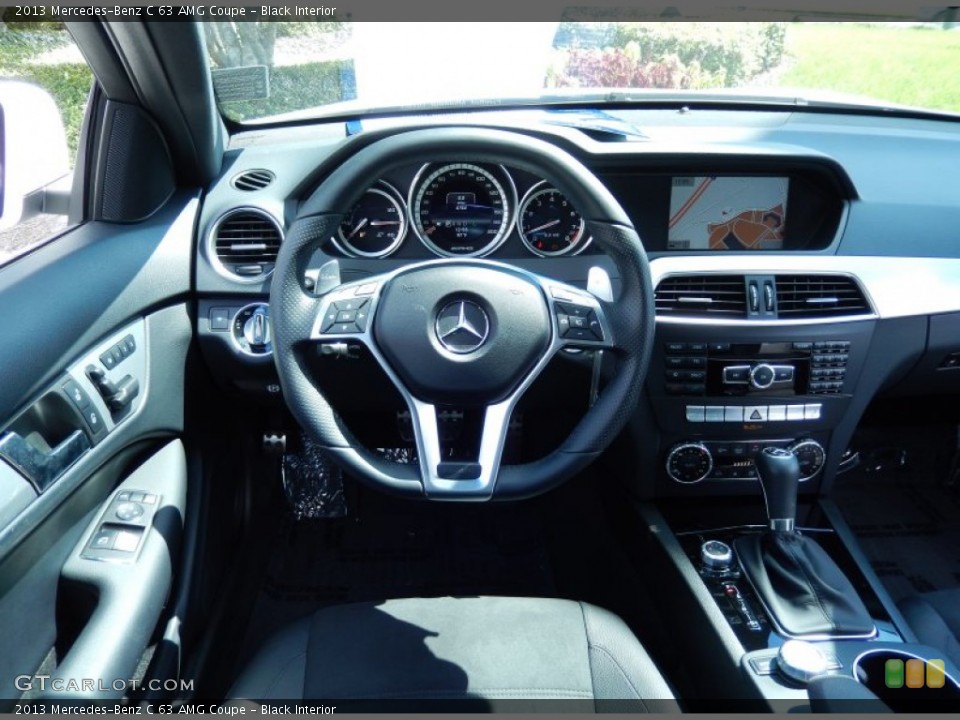 Black Interior Dashboard for the 2013 Mercedes-Benz C 63 AMG Coupe #86392026