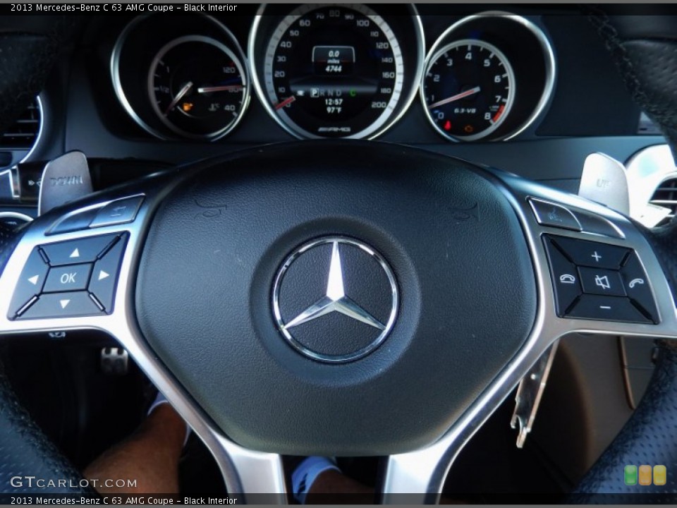Black Interior Steering Wheel for the 2013 Mercedes-Benz C 63 AMG Coupe #86392134