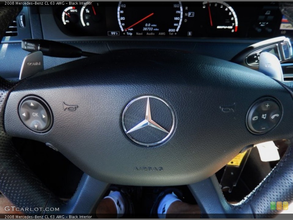 Black Interior Controls for the 2008 Mercedes-Benz CL 63 AMG #86393367