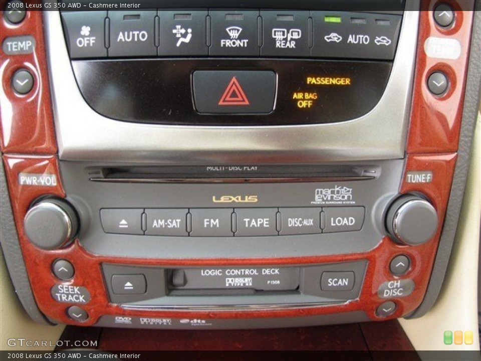 Cashmere Interior Controls for the 2008 Lexus GS 350 AWD #86395119