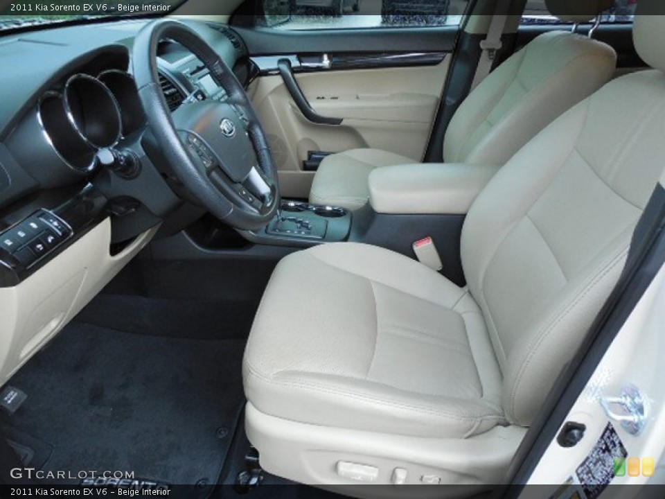 Beige Interior Front Seat for the 2011 Kia Sorento EX V6 #86395239