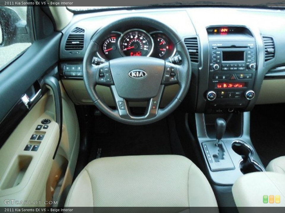 Beige Interior Dashboard for the 2011 Kia Sorento EX V6 #86395293