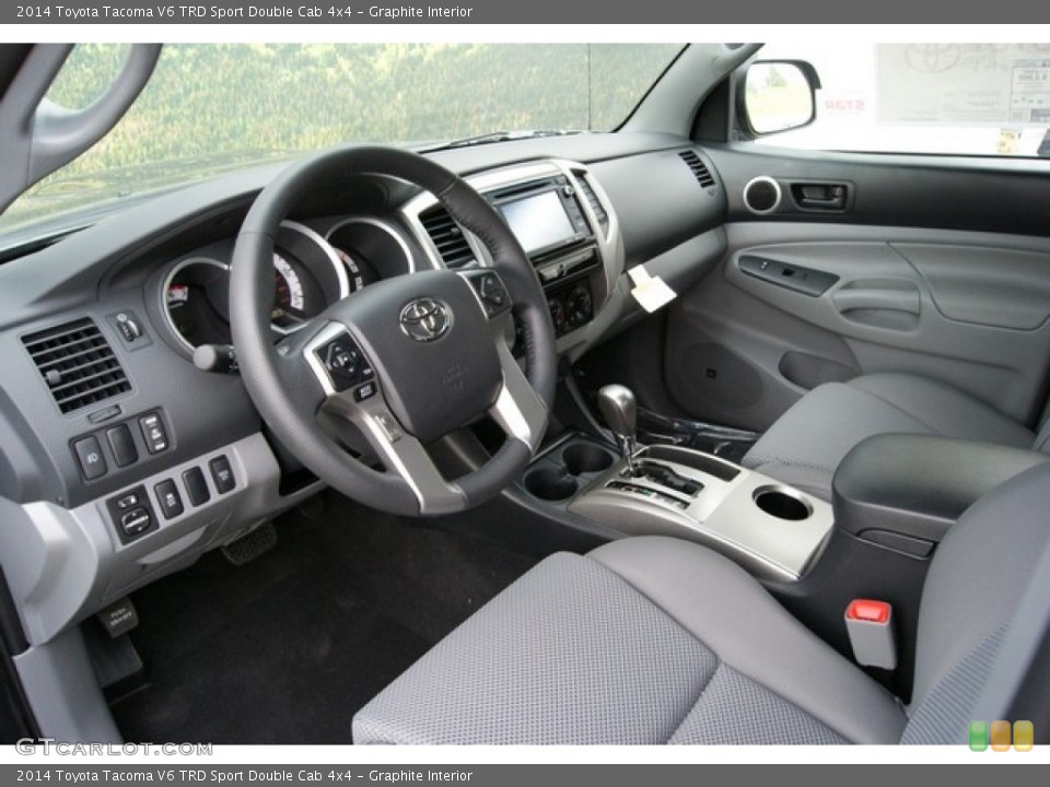 Graphite Interior Photo for the 2014 Toyota Tacoma V6 TRD Sport Double Cab 4x4 #86397096