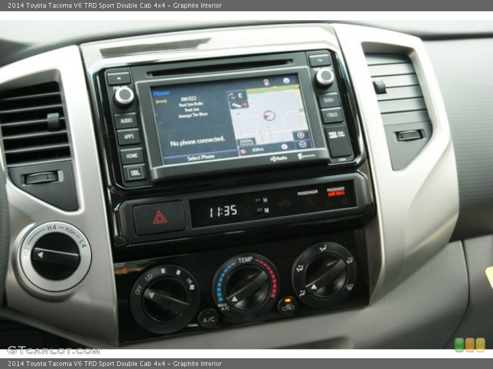 Graphite Interior Controls for the 2014 Toyota Tacoma V6 TRD Sport Double Cab 4x4 #86397117