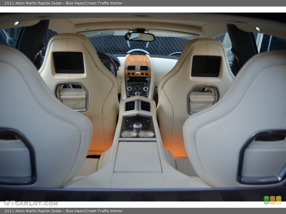 Blue Haze/Cream Truffle Interior Rear Seat for the 2011 Aston Martin Rapide Sedan #86397696