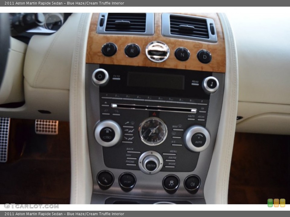 Blue Haze/Cream Truffle Interior Controls for the 2011 Aston Martin Rapide Sedan #86397840