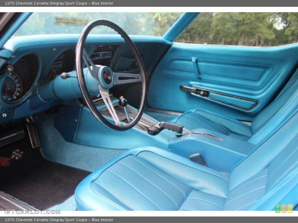 Blue 1970 Chevrolet Corvette Interiors