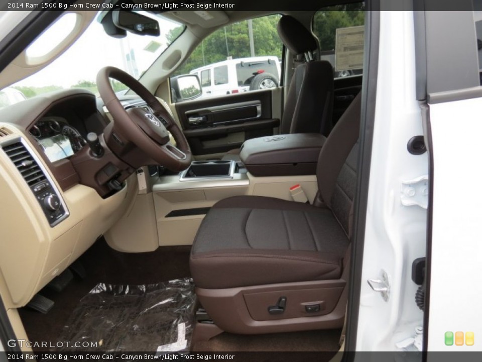 Canyon Brown/Light Frost Beige Interior Photo for the 2014 Ram 1500 Big Horn Crew Cab #86402246