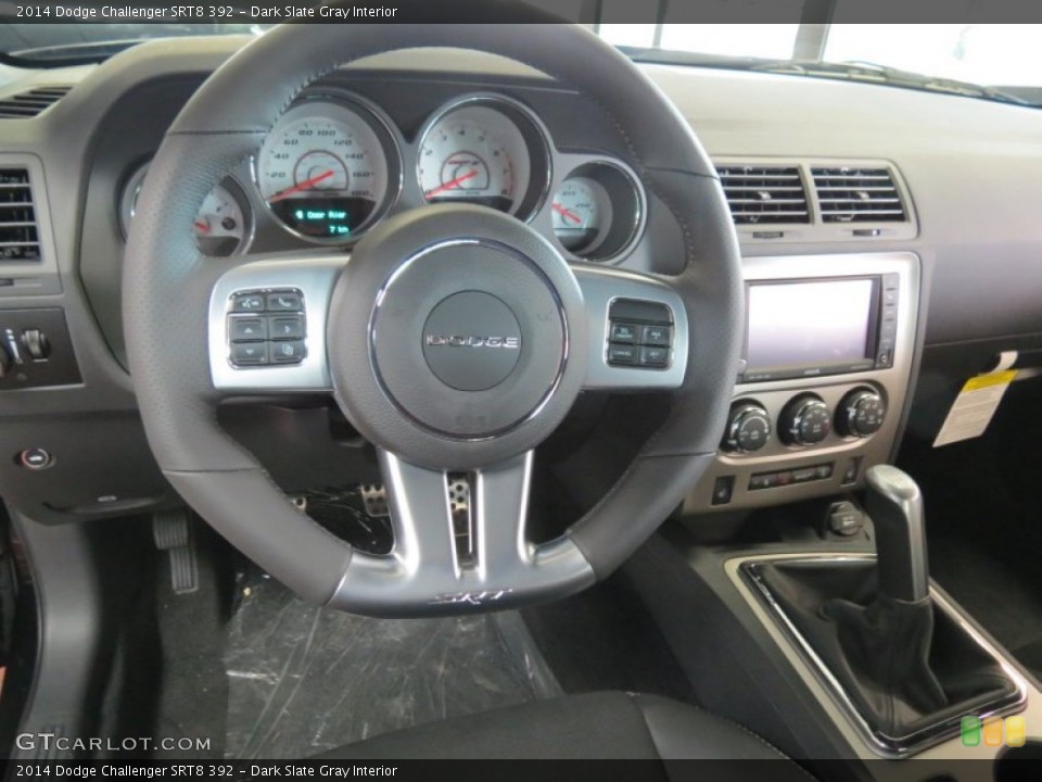 Dark Slate Gray Interior Steering Wheel for the 2014 Dodge Challenger SRT8 392 #86402615