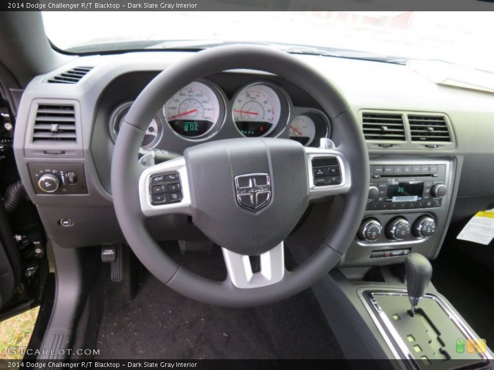 Dark Slate Gray Interior Steering Wheel for the 2014 Dodge Challenger R/T Blacktop #86403896