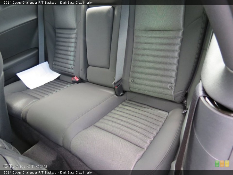 Dark Slate Gray Interior Rear Seat for the 2014 Dodge Challenger R/T Blacktop #86403917