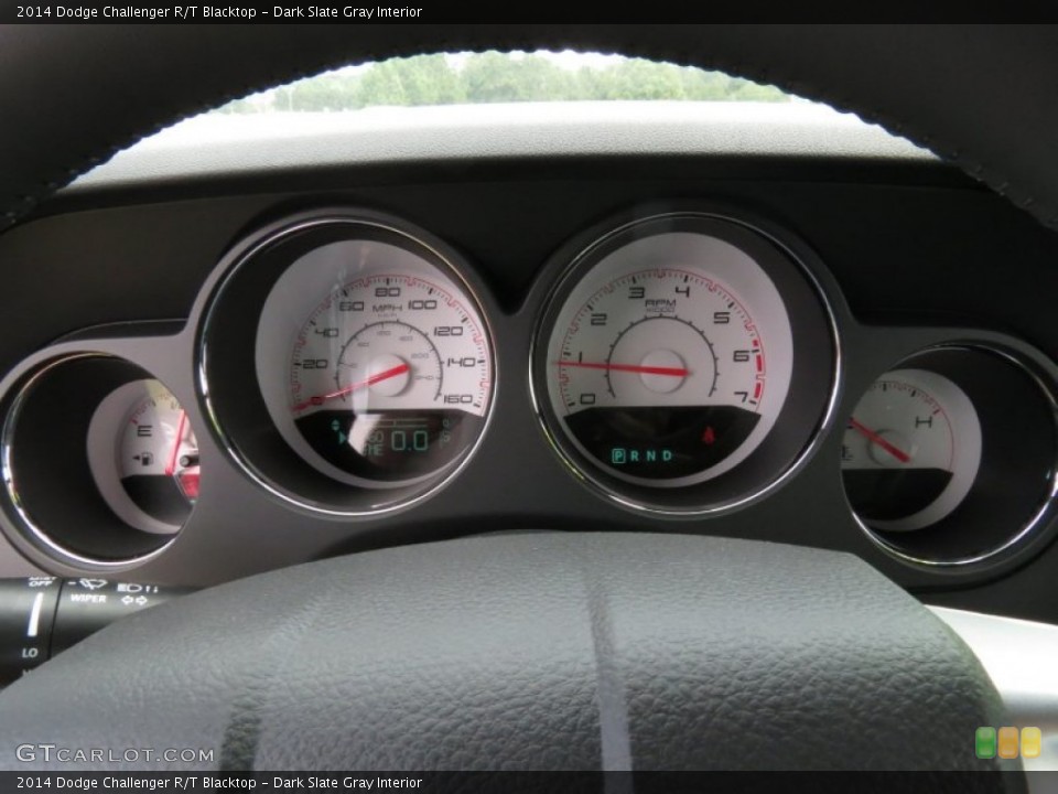 Dark Slate Gray Interior Gauges for the 2014 Dodge Challenger R/T Blacktop #86403968