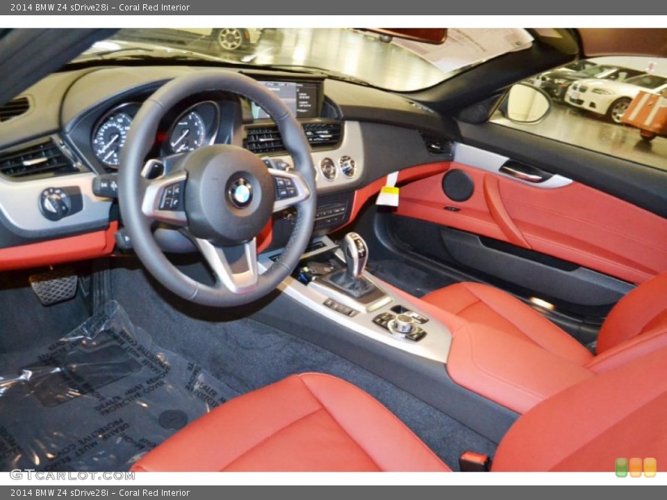 Coral Red Interior Prime Interior for the 2014 BMW Z4 sDrive28i #86406494