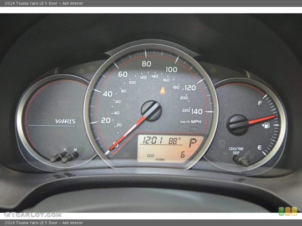 Ash Interior Gauges for the 2014 Toyota Yaris LE 5 Door #86406859