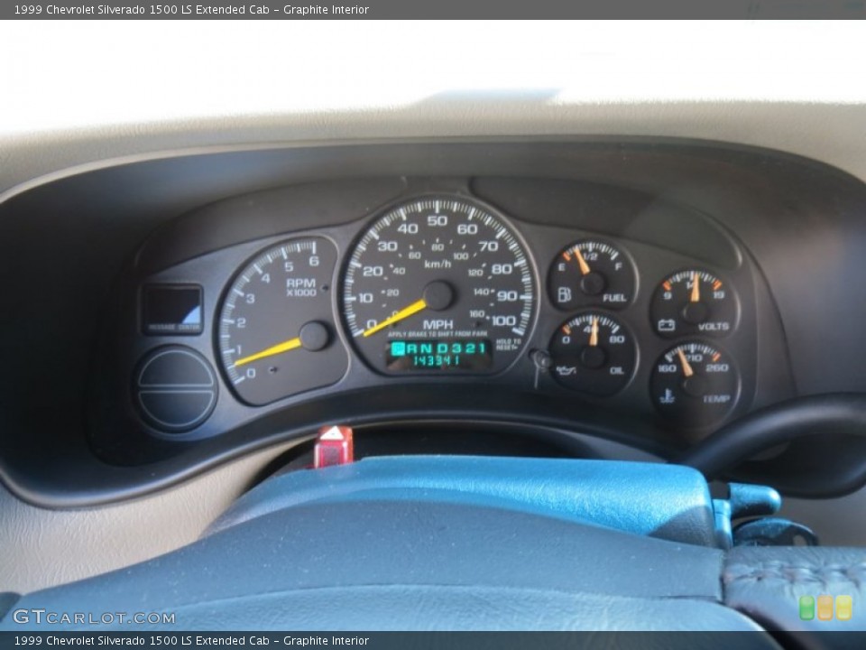 Graphite Interior Gauges for the 1999 Chevrolet Silverado 1500 LS Extended Cab #86410524