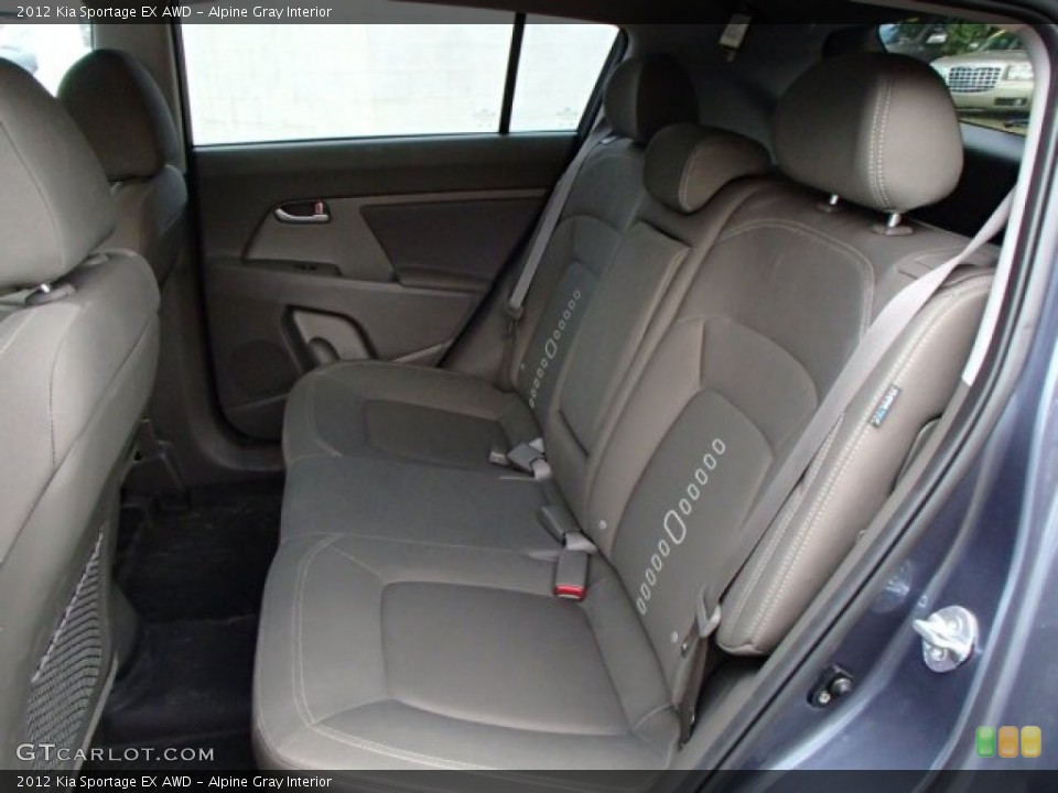 Alpine Gray Interior Rear Seat for the 2012 Kia Sportage EX AWD #86412415