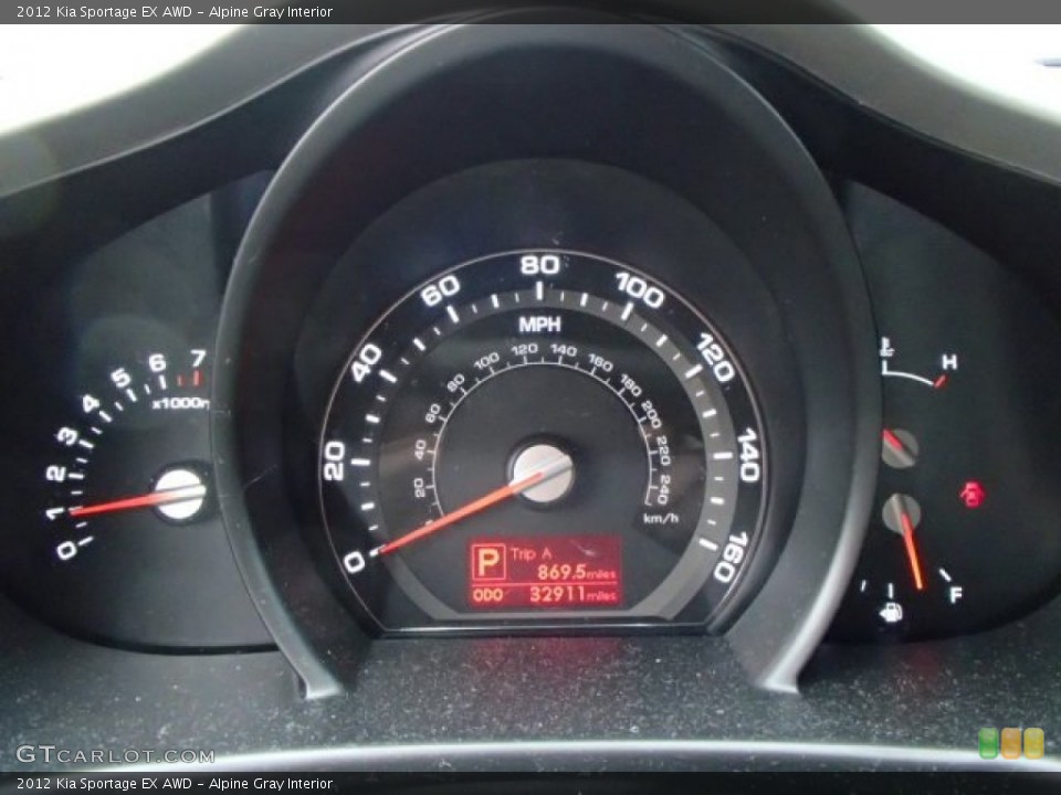Alpine Gray Interior Gauges for the 2012 Kia Sportage EX AWD #86412590