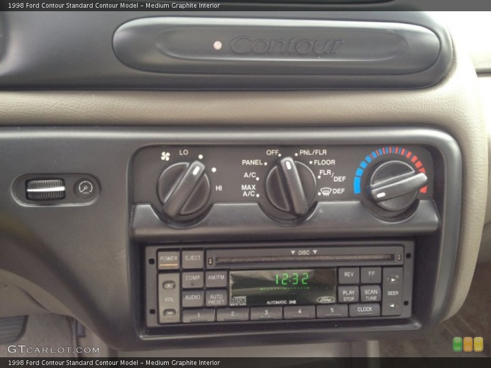 Medium Graphite Interior Controls for the 1998 Ford Contour  #86415644