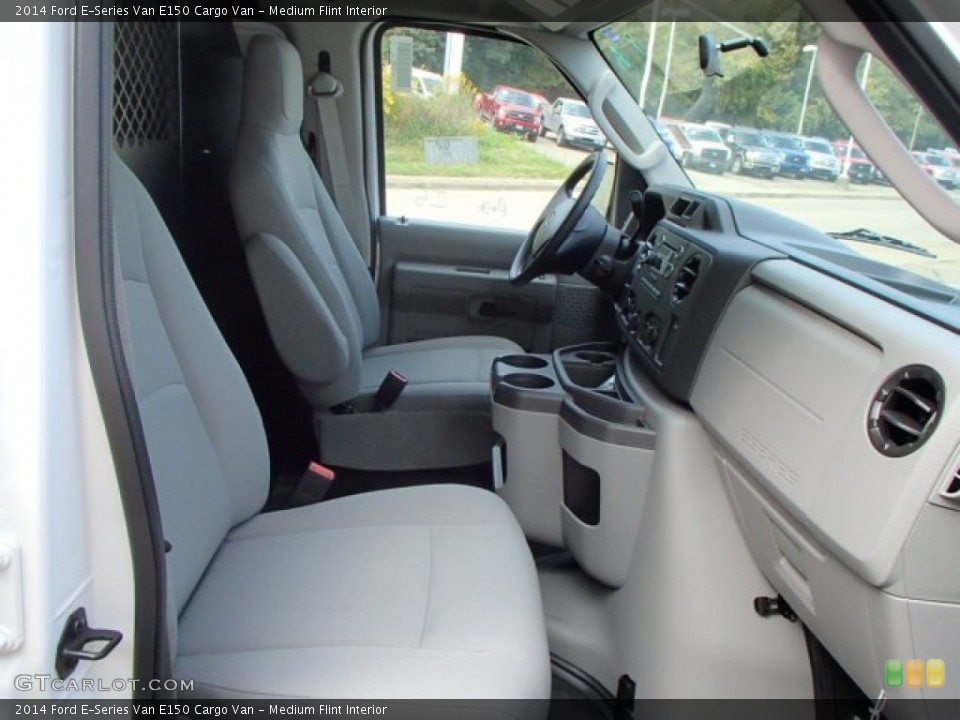 Medium Flint Interior Front Seat for the 2014 Ford E-Series Van E150 Cargo Van #86417019