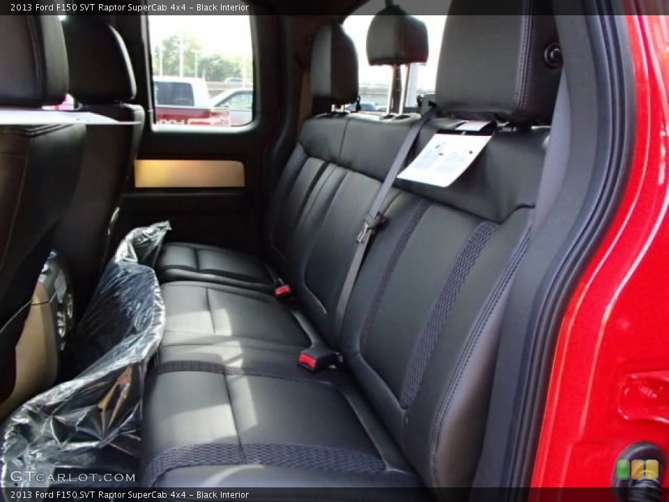 Black Interior Rear Seat for the 2013 Ford F150 SVT Raptor SuperCab 4x4 #86417966