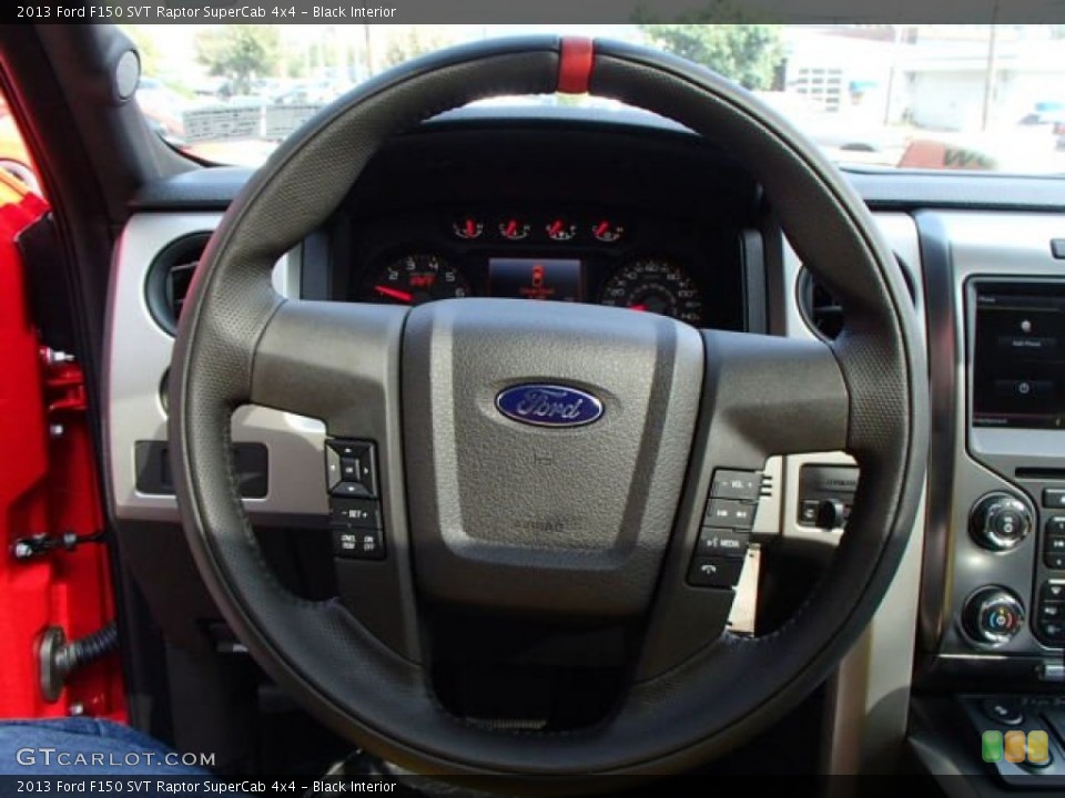 Black Interior Steering Wheel for the 2013 Ford F150 SVT Raptor SuperCab 4x4 #86418143
