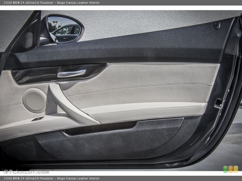Beige Kansas Leather Interior Door Panel for the 2009 BMW Z4 sDrive30i Roadster #86421179