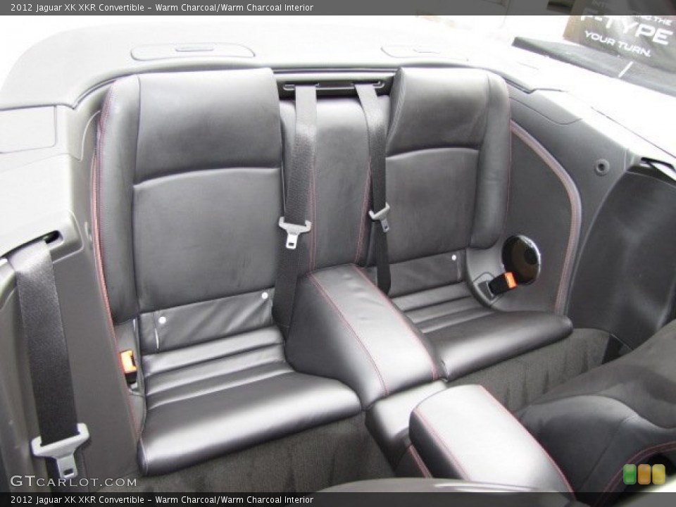 Warm Charcoal/Warm Charcoal Interior Rear Seat for the 2012 Jaguar XK XKR Convertible #86421467