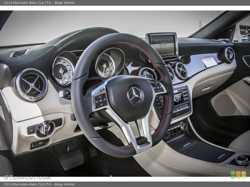 Beige Interior Dashboard for the 2014 Mercedes-Benz CLA 250 #86421623