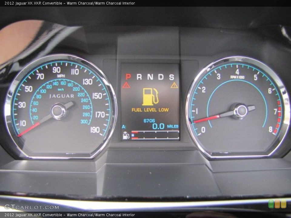 Warm Charcoal/Warm Charcoal Interior Gauges for the 2012 Jaguar XK XKR Convertible #86421635