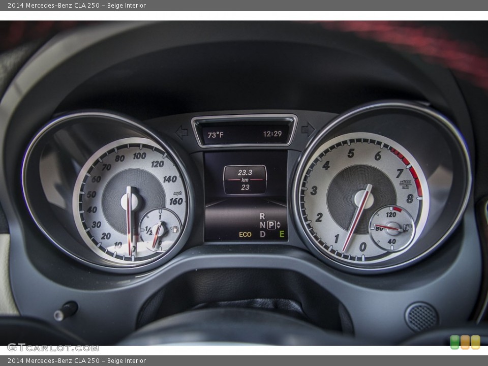 Beige Interior Gauges for the 2014 Mercedes-Benz CLA 250 #86421665