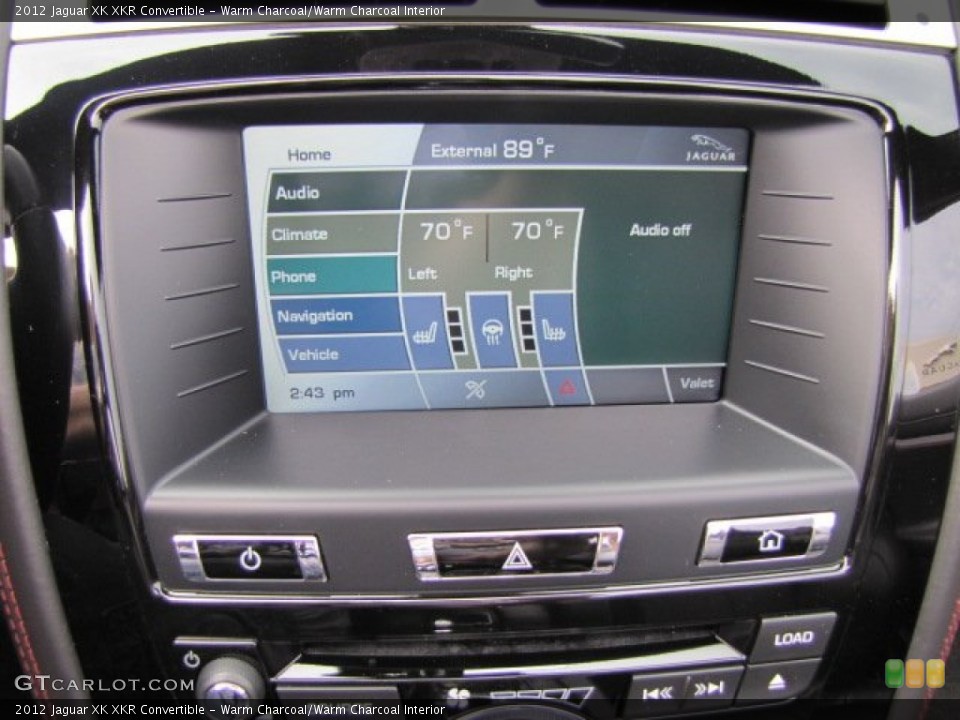 Warm Charcoal/Warm Charcoal Interior Controls for the 2012 Jaguar XK XKR Convertible #86421716