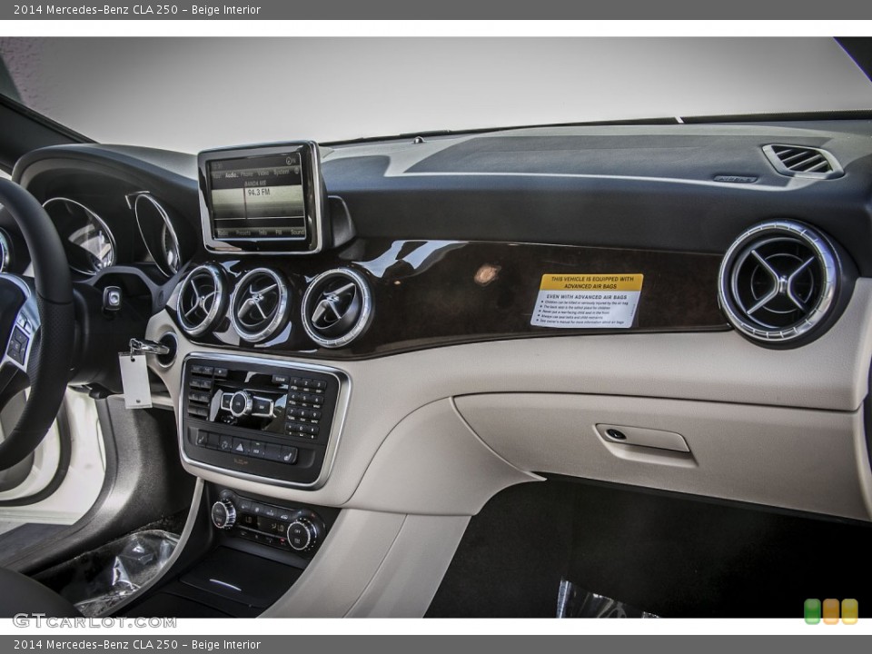 Beige Interior Dashboard for the 2014 Mercedes-Benz CLA 250 #86421740