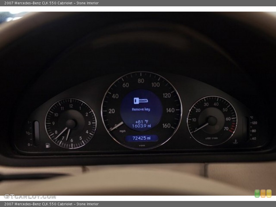 Stone Interior Gauges for the 2007 Mercedes-Benz CLK 550 Cabriolet #86426975