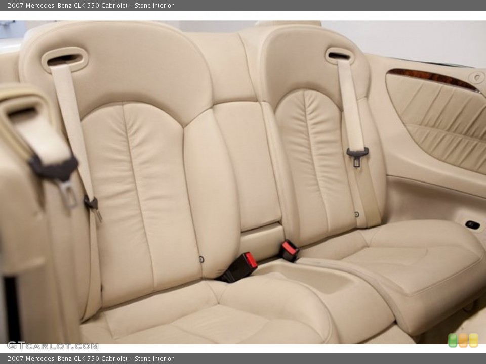 Stone Interior Rear Seat for the 2007 Mercedes-Benz CLK 550 Cabriolet #86427230