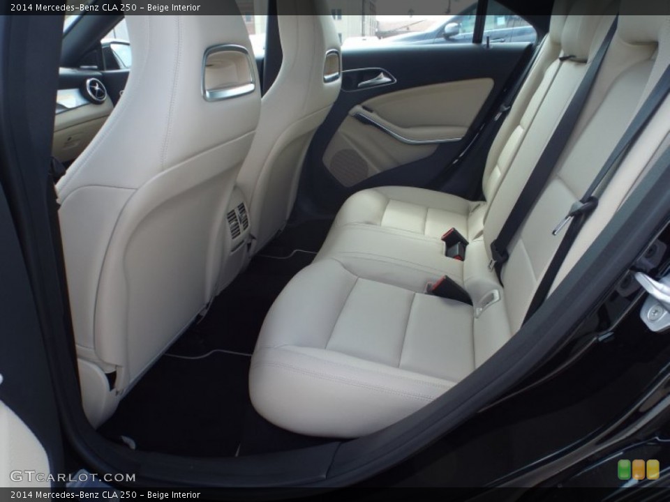 Beige Interior Rear Seat for the 2014 Mercedes-Benz CLA 250 #86427891