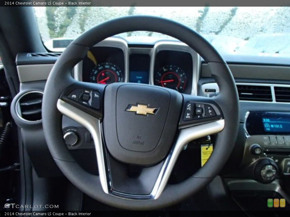 Black Interior Steering Wheel for the 2014 Chevrolet Camaro LS Coupe #86428538
