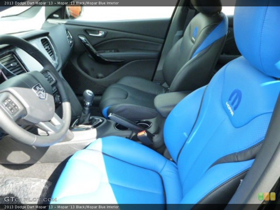 Mopar '13 Black/Mopar Blue Interior Photo for the 2013 Dodge Dart Mopar '13 #86432814