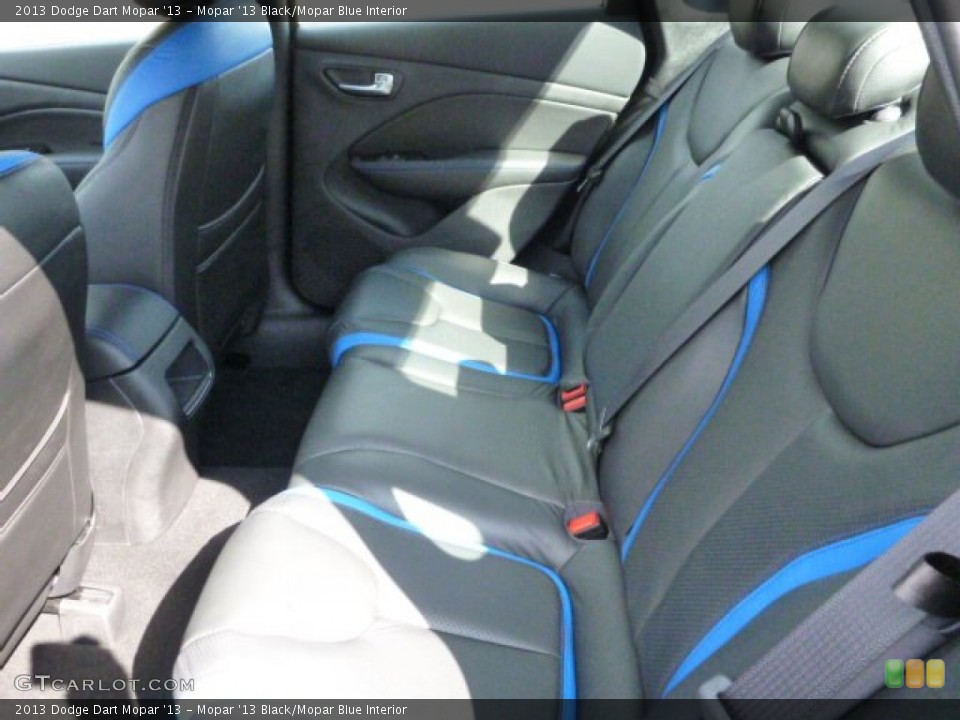 Mopar '13 Black/Mopar Blue Interior Rear Seat for the 2013 Dodge Dart Mopar '13 #86432835